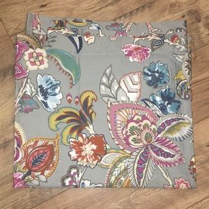 Shower curtain used for staging.